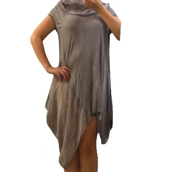 Baba | Asymmetrical Tunic Dress (One size fits all) - Picture 1 of 9